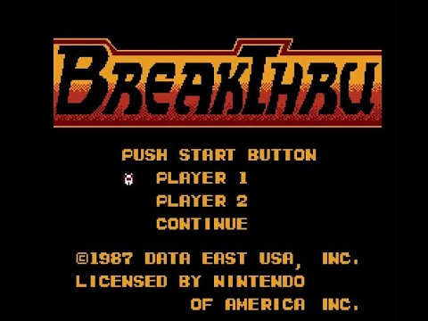 Видео: Полное прохождение Прорыв (Breakthru) nes