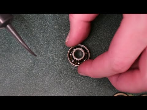 Видео: Очистка подшипников с напрессованными металлическими защитными экранами.