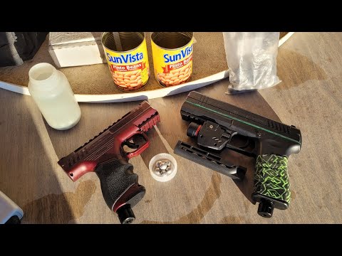 Видео: 50 калибр против 68 калибра. Плинкинг Beeman BP50 против Salt Supply S2