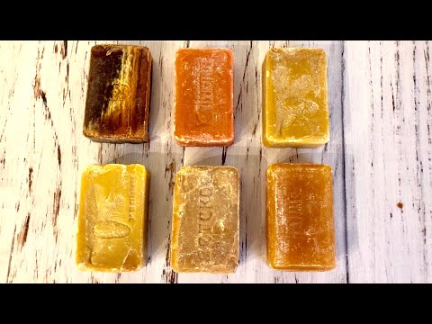 Видео: ASMR Soap/ cutting old and very dry soap/ резка старого и очень сухого мыла/ ретро мыло