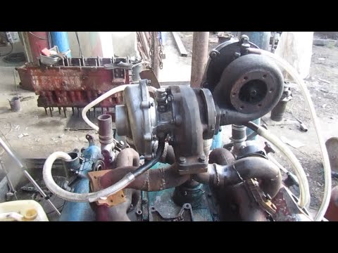 Видео: 2 турбины на СМД-60 (турбомногоножка)