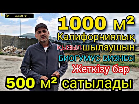 Видео: 1000 м² Калифорниялық қызыл шылаушын. Биогумус бизнесі. 500 м² сатамын. Шымкент Бозарық +77011520802