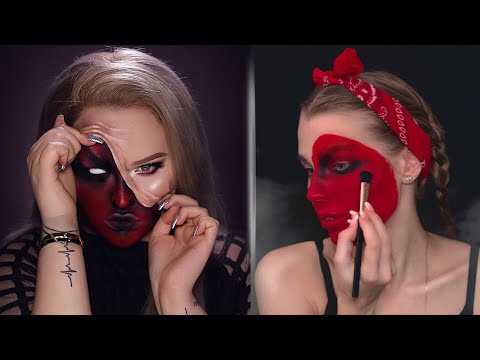 Видео: 🎃 Я ПРОБУЮ ПОВТОРИТЬ МАКИЯЖ на Хэллоуин 💄 RINA (DEMON makeup NikkieTutorials)