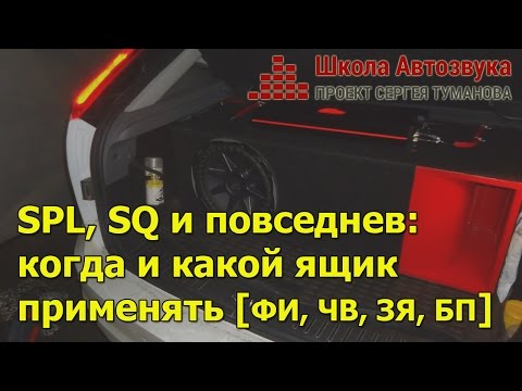 Видео: SPL, SQ и повседнев: когда и какой ящик применять [ФИ, ЧВ, ЗЯ, БП]