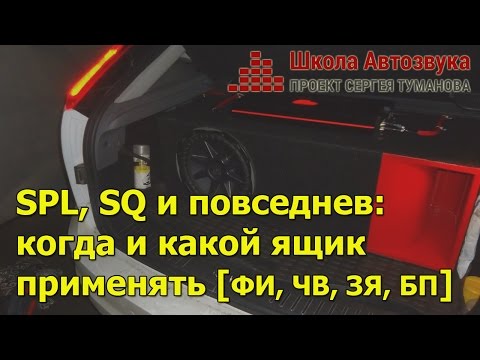 Видео: SPL, SQ и повседнев: когда и какой ящик применять [ФИ, ЧВ, ЗЯ, БП]