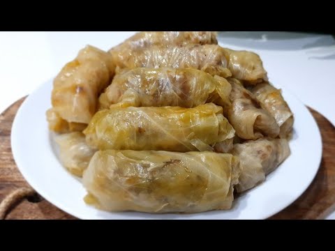 Видео: Зелеви сарми от прясно зеле  /  Stuffed cabbage leaves of fresh cabbage