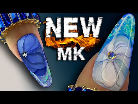Видео: 🔥NEW NAILS. ПАРЯЩИЕ 9D цветы на Ногтях.🌸 NEW Easy Nail Art Design. Новый Дизайн Ногтей.3d Nail art