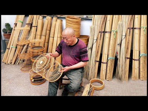 Видео: Процесс изготовления бамбуковой клетки для птиц! Интересные традиционные техники!