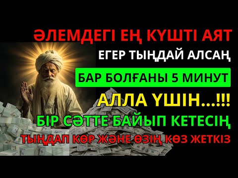 Видео: 🔴 ТІКЕЛЕЙ ҚАБЫЛДАНДЫ..‼️ БІР АҚ РЕТ ҚОСЫП ТЫҢДАҢЫЗ, РИЗЫҚ МОЛАЙЫП, ҚАРЫЗДАН ҚҰТЫЛАСЫЗ