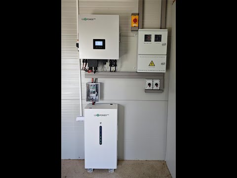 Видео: Соларна система за собствени нужди 10К Хибриден инвертор, 11kWp модули, 14,33kWh акумулатор
