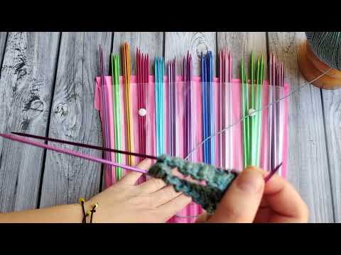 Видео: Цветные носочные спицы 20см 11 комплектов в чехле с AliExpress (красивые и вязать удобно)