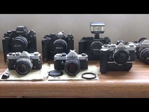Видео: Olympus OM-1 против Pentax MX