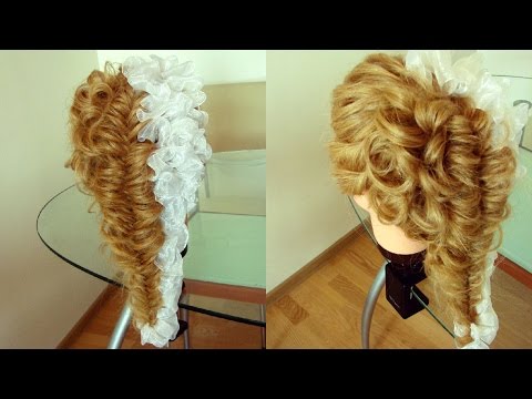 Видео: Романтичная причёска с лентой. Видео-урок