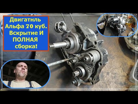 Видео: Как собрать двигатель Альфа 70 куб.