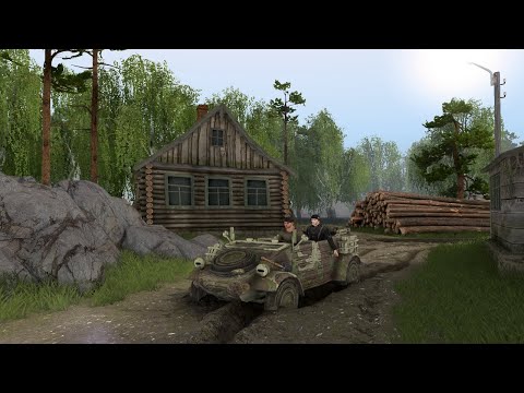 Видео: Volkswagen Typ 82 «Kübelwagen» самый массовый легкий штабной автомобиль немецкой армии | SpinTires