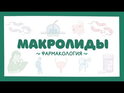 Видео: Макролиды - механизм действия, показания, побочные эффекты (фармакология) лекция
