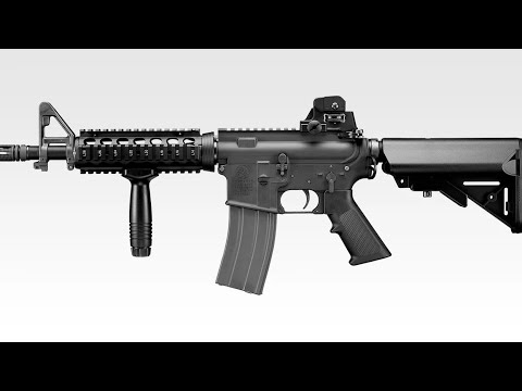 Видео: Обзор страйкбольного GBBR привода CQBR BLOCK1 M4 Tokyo Marui!!