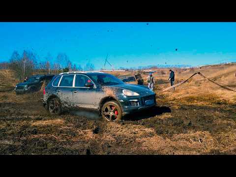 Видео: Что может PORSCHE CAYENNE против JETOUR T2, DUSTER, TOUAREG на бездорожье