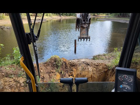 Видео: Открываем ящик Пандоры! Прочищаем старый пруд от перелива