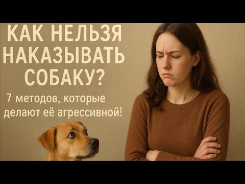 Видео: Как нельзя наказывать собаку? 7 методов, которые делают её агрессивной!