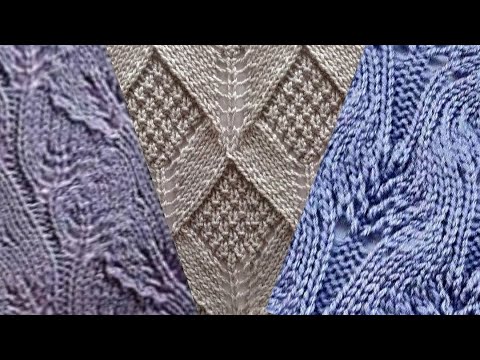 Видео: Схемы, вязание: прекрасные узоры для джемпера. Patterns, knitting: beautiful patterns for a jumper.