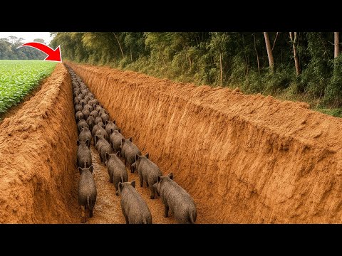 Видео: Вот как фермеры обманывают тысячи диких кабанов... И это ГЕНИАЛЬНО!