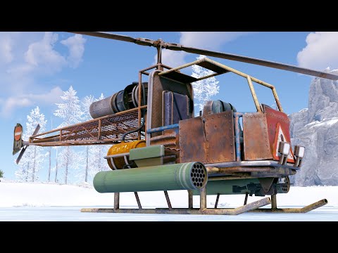 Видео: Rust - Новый вертолет! Attack Helicopter!