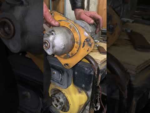 Видео: Стартер для чтз т130 170 , комплект для переделки с пускача на стартер без замены маховика.