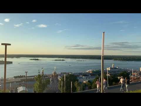 Видео: Прекрасный закат в Нижнем Новгороде 🔥Заповедные кварталы🌍🇷🇺