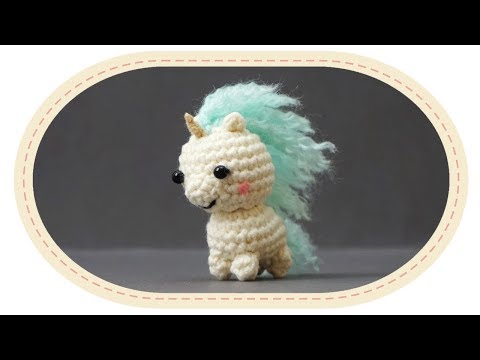 Видео: Вязаный единорог амигуруми. Crochet unicorn amigurumi.