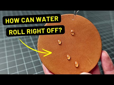 Видео: Как работает водонепроницаемость кожи: посмотрите на практике