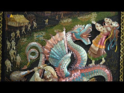 Видео: Объемные соломенные картины от Николая Климовича | Мастер дела