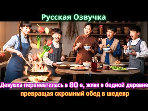 Видео: Девушка переместилась в 80 е, живя в бедной деревне, превращая скромный обед в шедевр#дорама#2025