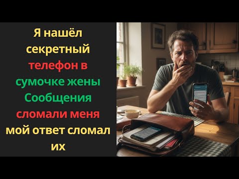Видео: Я нашёл секретный телефон в сумочке жены. Сообщения сломали меня, мой ответ сломал их.
