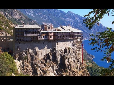 Видео: Афон.Спаси Боже люди твоя...Песнопения афонских монахов. Holy mountain Athos.