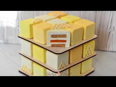 Видео: ТОРТ КУБИК ☆ Современный медовик ☆ Cube Mousse Cake