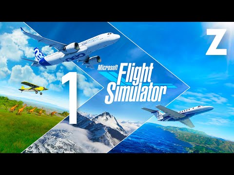 Видео: Заквиель играет в игру Microsoft Flight Simulator — Часть 1