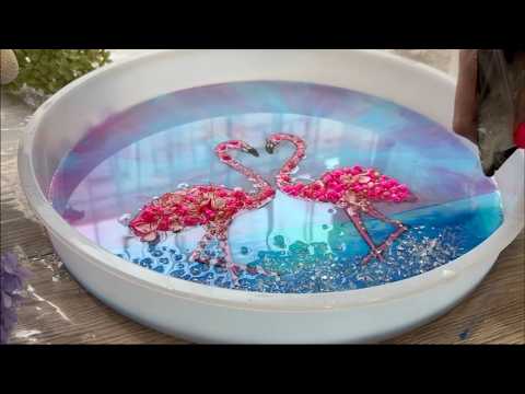 Видео: ИДЕЯ ИСКУССТВА ИЗ СМОЛЫ, КОТОРУЮ ВЫ НИКОГДА НЕ ВИДЕЛИ! Эпоксидная смола Фламинго с цветами🦩