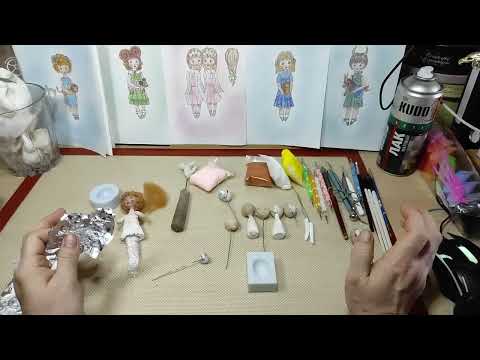 Видео: 🎆Ватная игрушка  ГОРОСКОП.   Урок 7.  Еще один вариант личика  Делаем платье и  льву гриву.