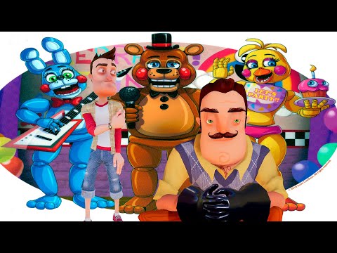 Видео: ПРИВЕТ СОСЕД ПРОТИВ АНИМАТРОНИКОВ!ИГРА FIVE NIGHTS AT FREDDY'S ПРОХОЖДЕНИЕ!ФНАФ!ШОУ ХРИПЛЫХ!FNAF 1!