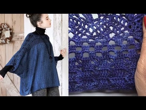 Видео: Оверсайз  вязаный Крючком Три простых узора