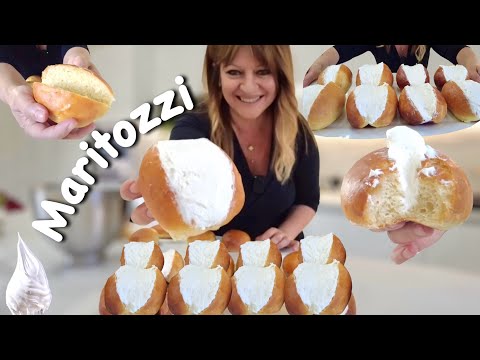 Видео: МАРИТОЦЦИ С ТИПИЧНЫМИ РИМСКИМ сладкими сливками, бриоши с мягкой начинкой