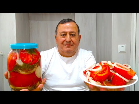 Видео: ПОМИДОРЫ БЫСТРОГО МАРИНОВАНИЯ! Так Вкусно, Что Съедается Все! Весь Секрет в Маринаде!