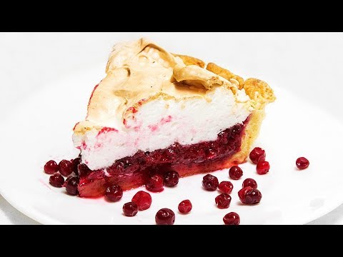 Видео: КЛЮКВЕННЫЙ пирог с меренгой.