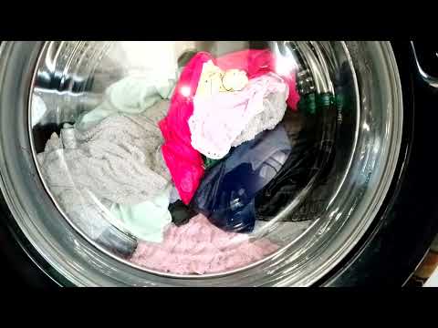 Видео: Haier HW60-BP12959AS-Смешанные 40° 800 Об/Мин.Стирка Тëмно-Цветного И Полотенец.Часть 3-3.