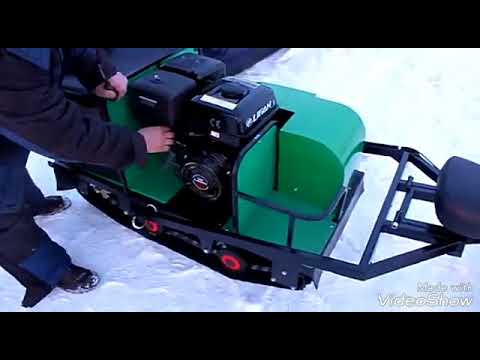 Видео: Мотобуксировщик с толкачем