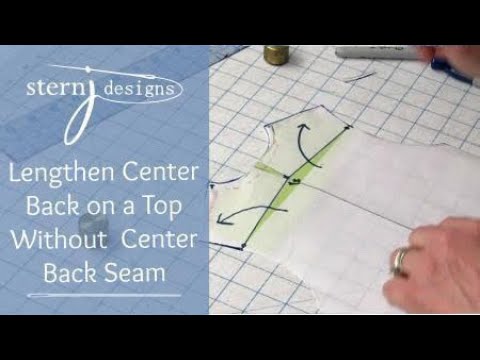 Видео: Подгонка рубашки: удлинить центральную часть спинки без центрального шва