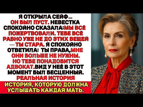 Видео: Моя Невестка Отдала Мои Драгоценности, Сказав, Что Они Мне Не Нужны. Она Не Ожидала, Что Я Отомщу.