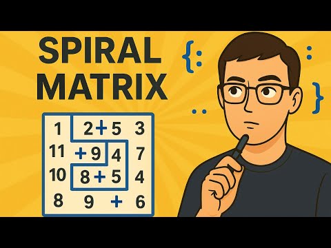 Видео: Microsoft - ын ярилцлаганд ирдэг бодлого - Leetcode 54 - Spiral Matrix