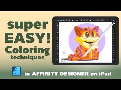 Видео: Быстрое и простое раскрашивание в Affinity Designer на iPad — получайте профессиональные результа...